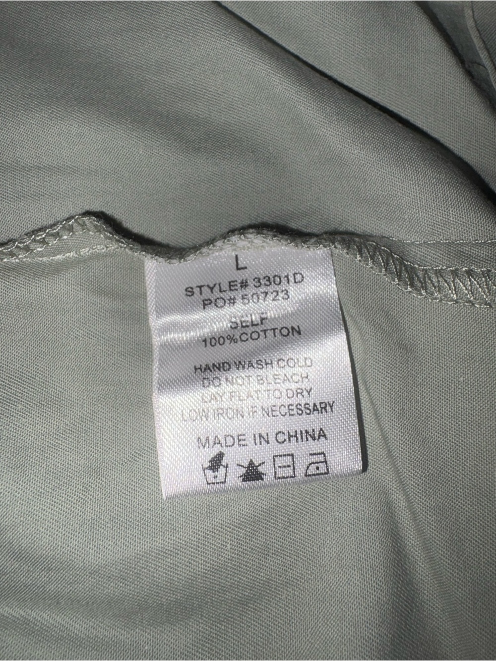 PinkBlush Elleborn Sage Green Tiered Dress Puff Sleeve Collared Button L NWT - Picture 11 of 12